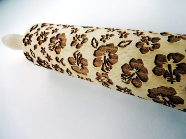 HIBISCUS embossing rolling pin