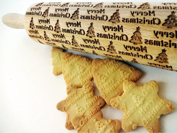 CHRISTMAS TREE embossing rolling pin
