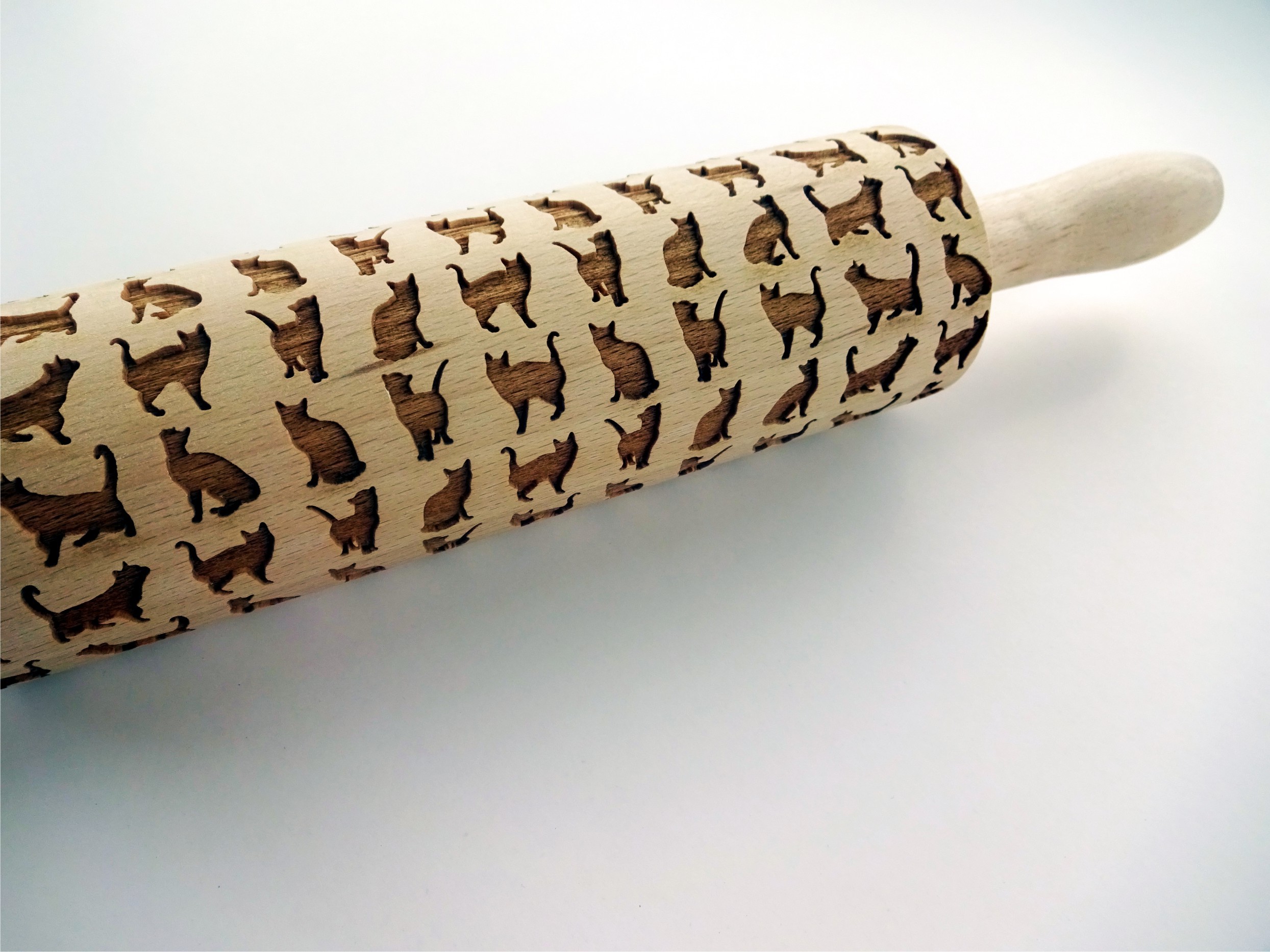 Cats Embossing Rolling Pin