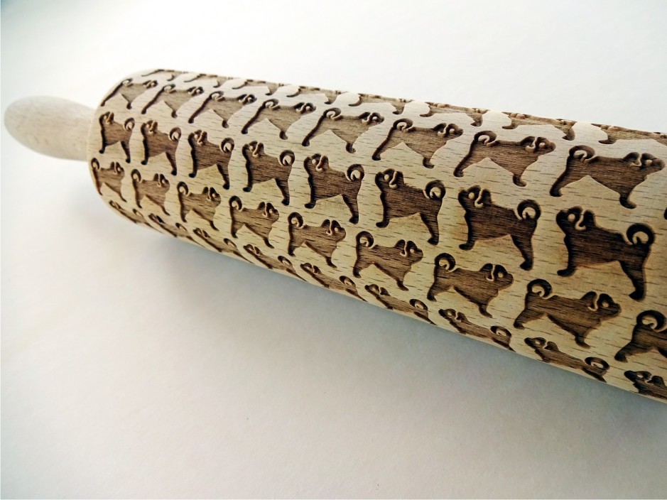 MOPS/PUG embossing rolling pin