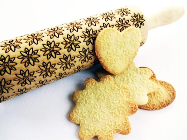 EDELWEISS embossing rolling pin
